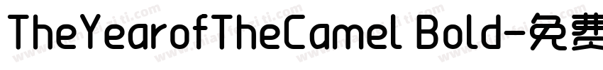 TheYearofTheCamel Bold字体转换
